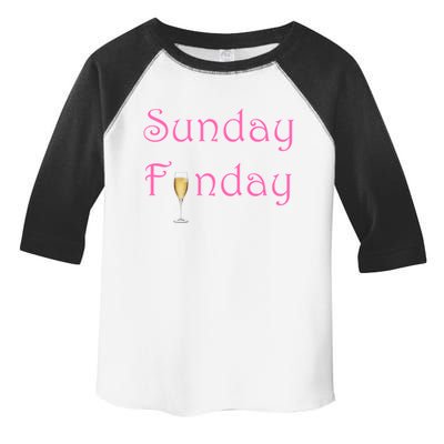 Sunday Funday Wine Champagne Ing Gift Toddler Fine Jersey T-Shirt