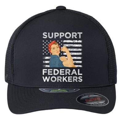 Support Federal Workers Protect Defend Employees Jobs Flexfit Unipanel Trucker Cap