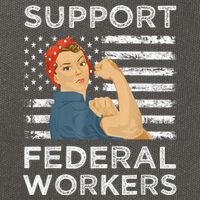 Support Federal Workers Protect Defend Employees Jobs Cotton Canvas Backpack