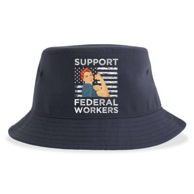 Support Federal Workers Protect Defend Employees Jobs Sustainable Bucket Hat