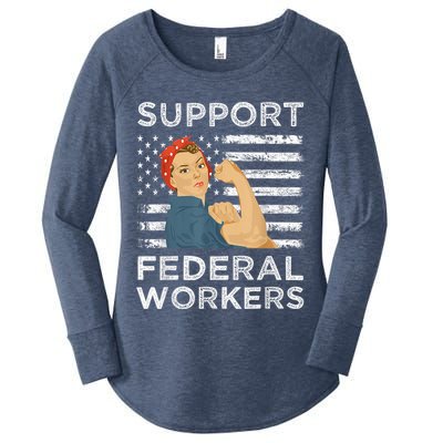 Support Federal Workers Protect Defend Employees Jobs Women's Perfect Tri Tunic Long Sleeve Shirt