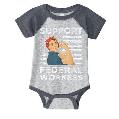 Support Federal Workers Protect Defend Employees Jobs Infant Baby Jersey Bodysuit