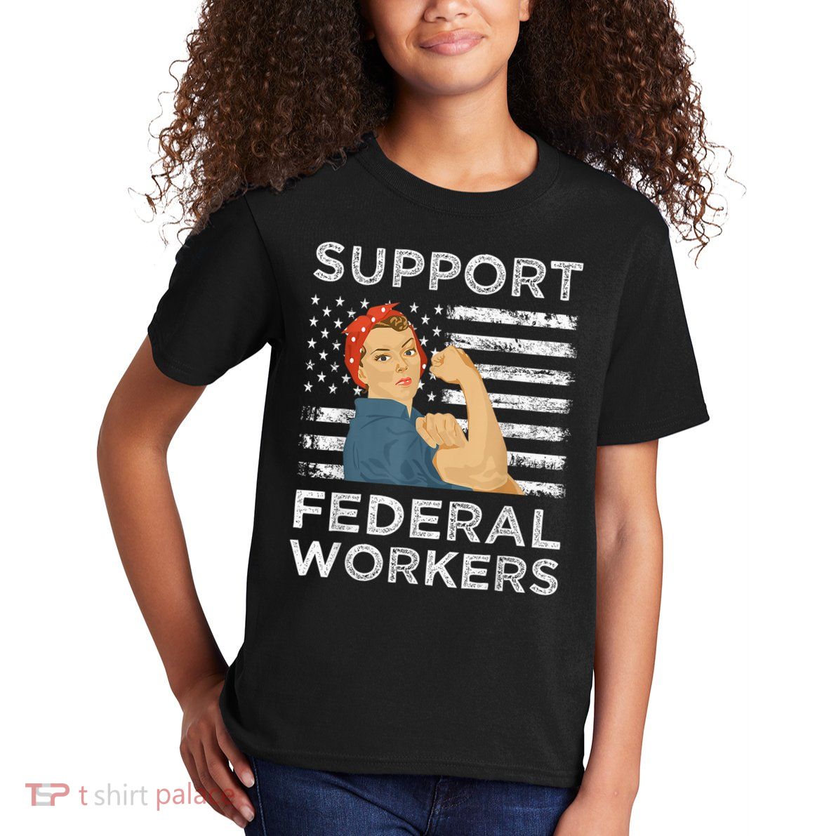 Support Federal Workers Protect Defend Employees Jobs Kids T-Shirt