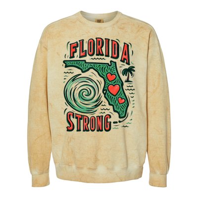 Support Florida Western Pray For Florida Strong Colorblast Crewneck Sweatshirt