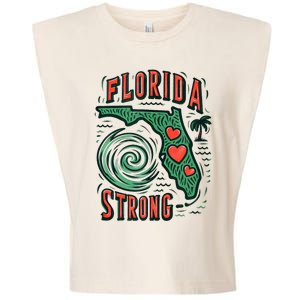 Support Florida Western Pray For Florida Strong Garment-Dyed Women's Muscle Tee