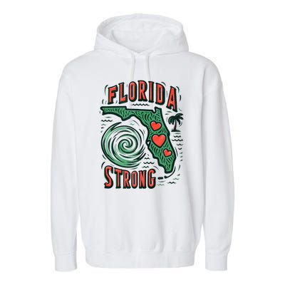 Support Florida Western Pray For Florida Strong Garment-Dyed Fleece Hoodie