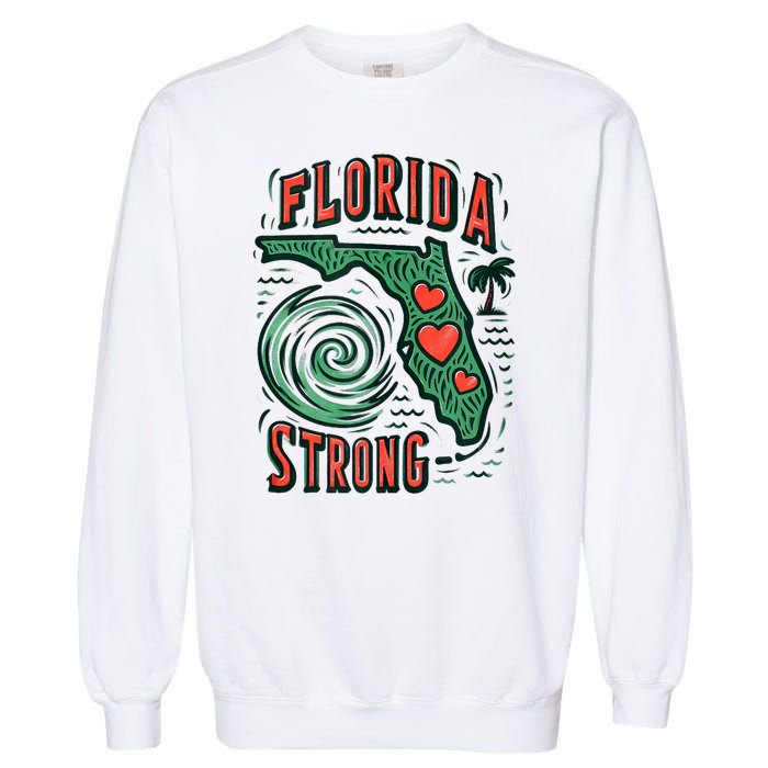 Support Florida Western Pray For Florida Strong Garment-Dyed Sweatshirt