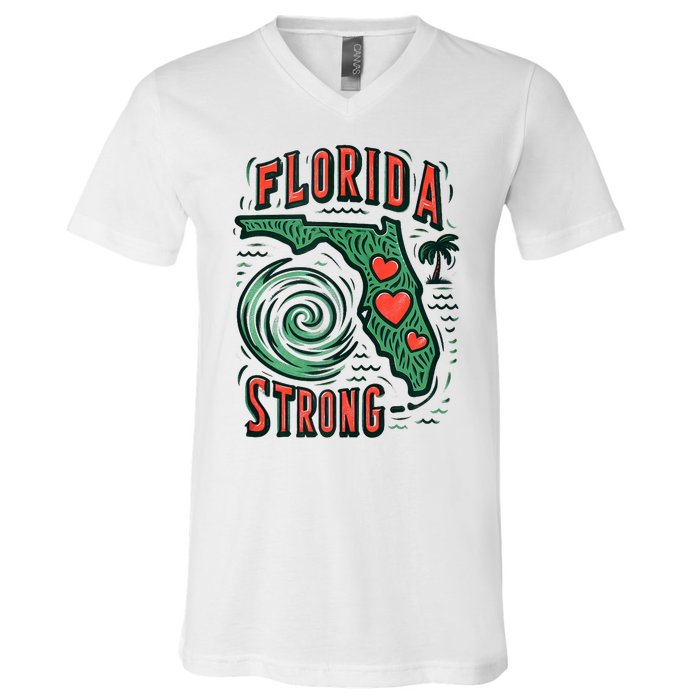 Support Florida Western Pray For Florida Strong V-Neck T-Shirt