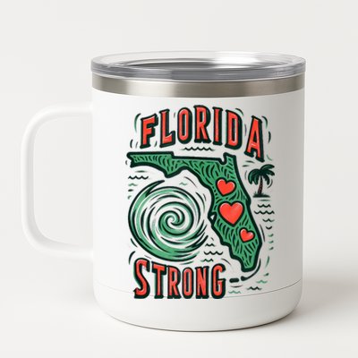 Support Florida Western Pray For Florida Strong 12 oz Stainless Steel Tumbler Cup