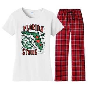 Support Florida Western Pray For Florida Strong Women's Flannel Pajama Set