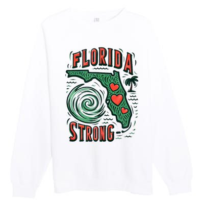 Support Florida Western Pray For Florida Strong Premium Crewneck Sweatshirt