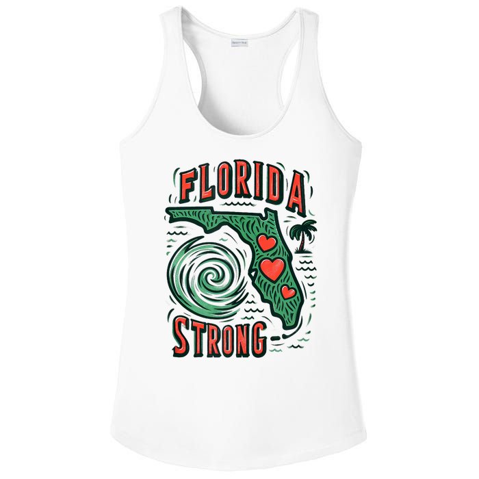 Support Florida Western Pray For Florida Strong Ladies PosiCharge Competitor Racerback Tank