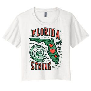 Support Florida Western Pray For Florida Strong Women's Crop Top Tee