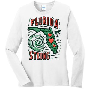 Support Florida Western Pray For Florida Strong Ladies Long Sleeve Shirt