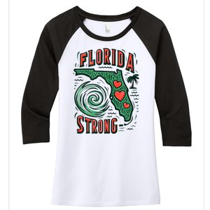 Support Florida Western Pray For Florida Strong Women's Tri-Blend 3/4-Sleeve Raglan Shirt