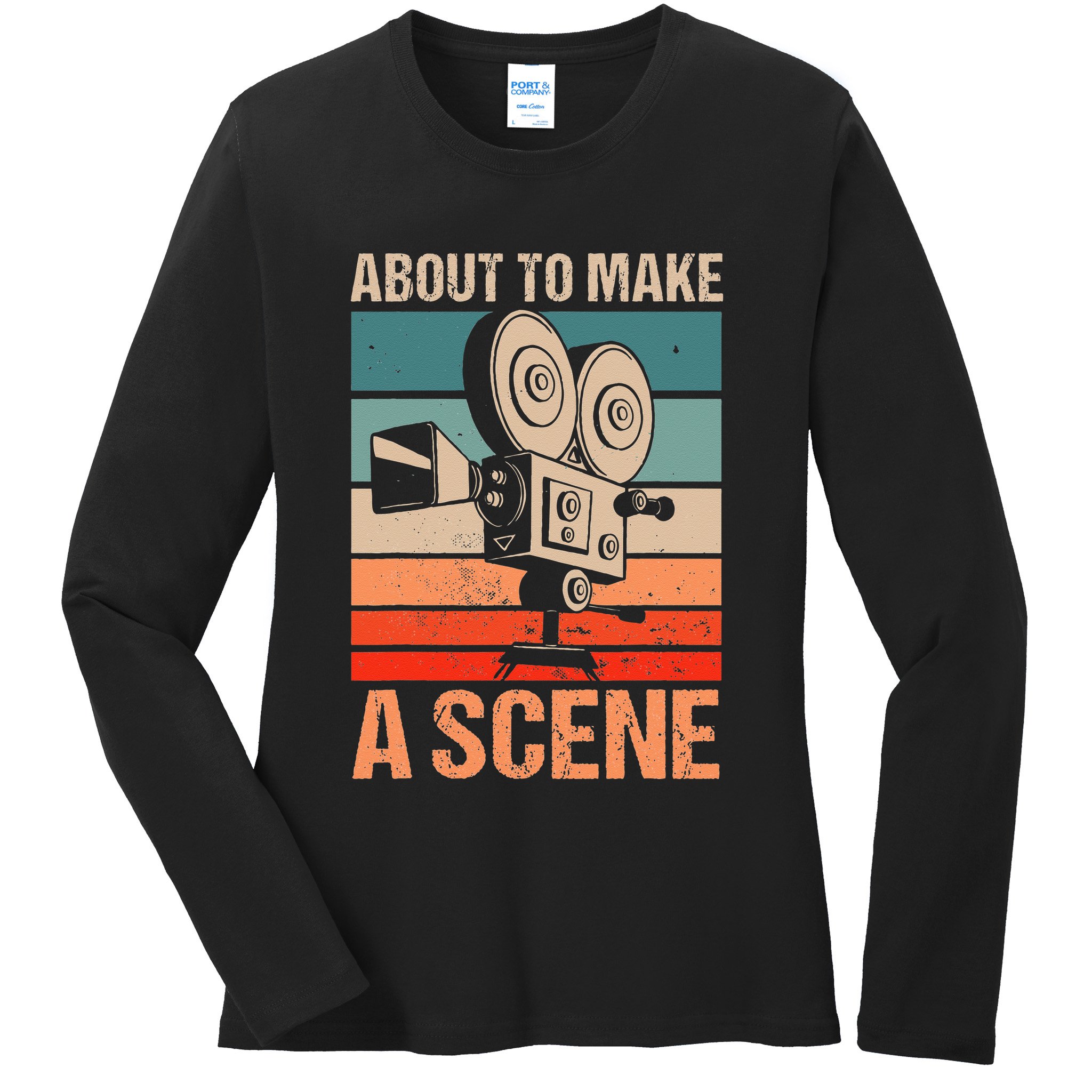 Short Film Writer Movie Maker Cinematographer Editor Ladies Long Sleeve Shirt