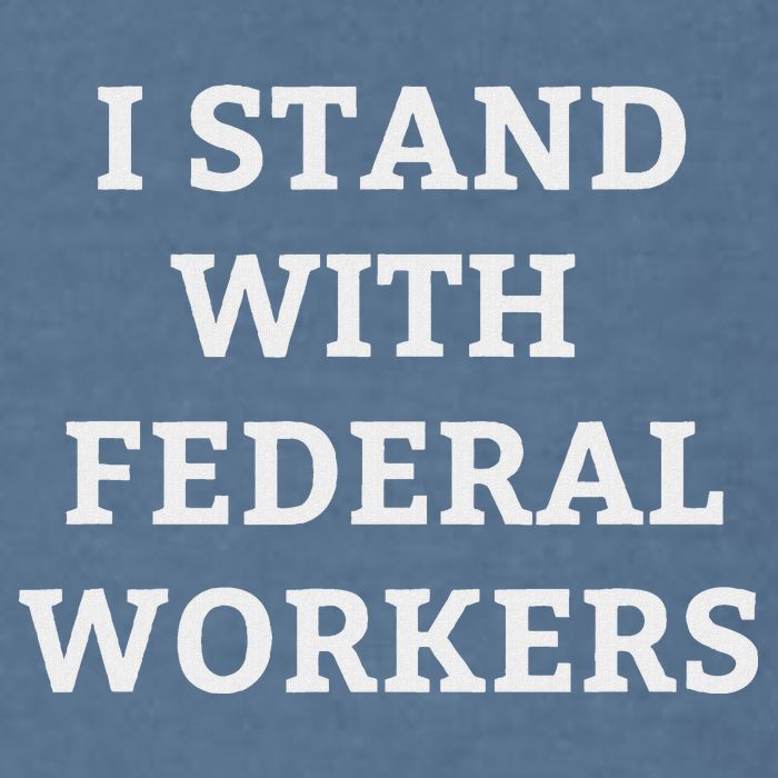 Support Federal Workers I Stand With Federal Employees Garment-Dyed Sweatshirt