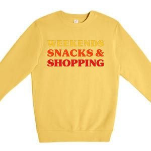 Shopping For Women Shopping For I Love Shopping Premium Crewneck Sweatshirt