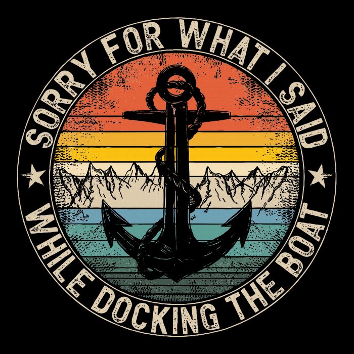 Sorry For What I Said While Docking The Boat Impact Tech Backpack