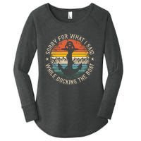 Sorry For What I Said While Docking The Boat Women's Perfect Tri Tunic Long Sleeve Shirt