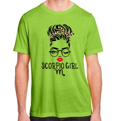 Scorpio Face Wink Eyes Lady Face Birthday Funny Gift Adult ChromaSoft Performance T-Shirt