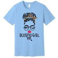 Scorpio Face Wink Eyes Lady Face Birthday Funny Gift Premium T-Shirt