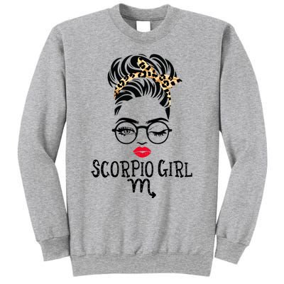 Scorpio Face Wink Eyes Lady Face Birthday Funny Gift Sweatshirt