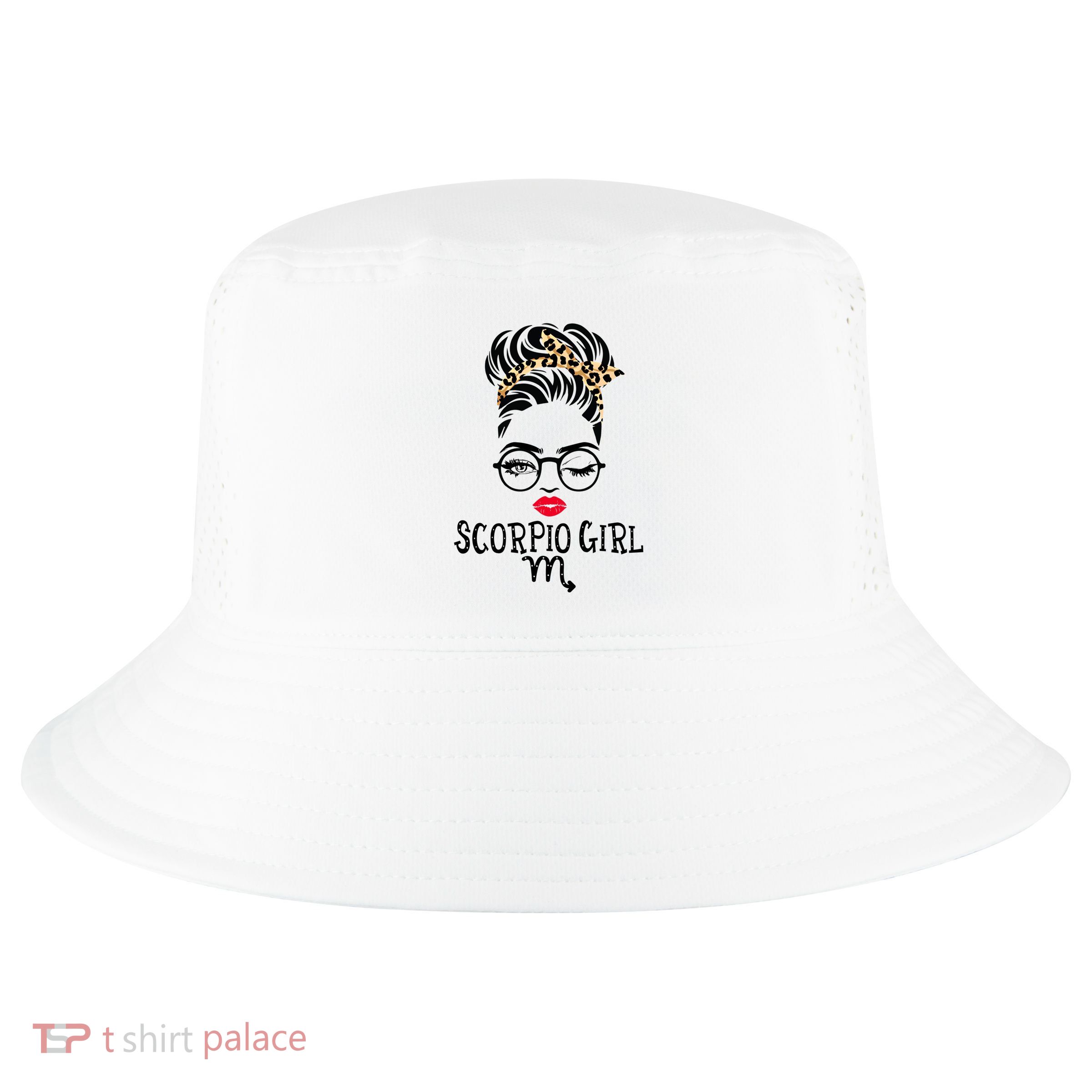 Scorpio Face Wink Eyes Lady Face Birthday Funny Gift Cool Comfort Performance Bucket Hat