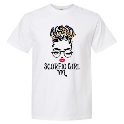 Scorpio Face Wink Eyes Lady Face Birthday Funny Gift Garment-Dyed Heavyweight T-Shirt