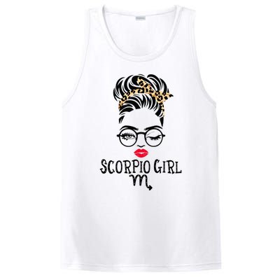 Scorpio Face Wink Eyes Lady Face Birthday Funny Gift PosiCharge Competitor Tank