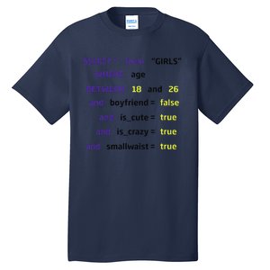 Select From Where Age Between 18 And 26 Tall T-Shirt