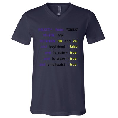 Select From Where Age Between 18 And 26 V-Neck T-Shirt