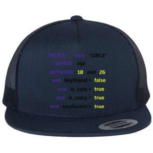 Select From Where Age Between 18 And 26 Flat Bill Trucker Hat