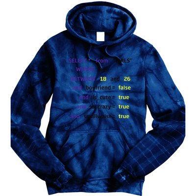 Select From Where Age Between 18 And 26 Tie Dye Hoodie