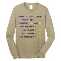 Select From Where Age Between 18 And 26 Long Sleeve Shirt