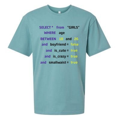 Select From Where Age Between 18 And 26 Sueded Cloud Jersey T-Shirt