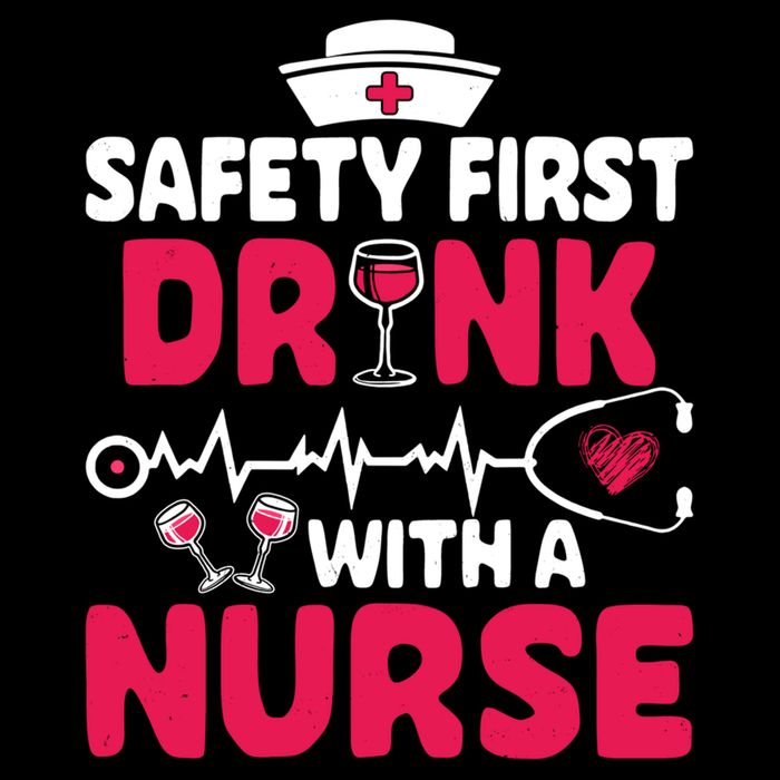 Safety First With A Nurse Nursing Week Wine Ers Cool Gift City Backpack