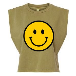 Smiling Face With Smiling Eyes Emoji Happy Face Garment-Dyed Women's Muscle Tee