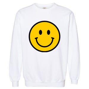 Smiling Face With Smiling Eyes Emoji Happy Face Garment-Dyed Sweatshirt