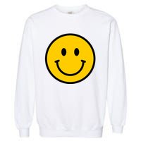 Smiling Face With Smiling Eyes Emoji Happy Face Garment-Dyed Sweatshirt