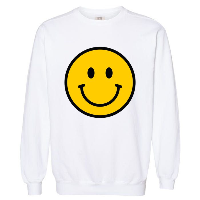 Smiling Face With Smiling Eyes Emoji Happy Face Garment-Dyed Sweatshirt