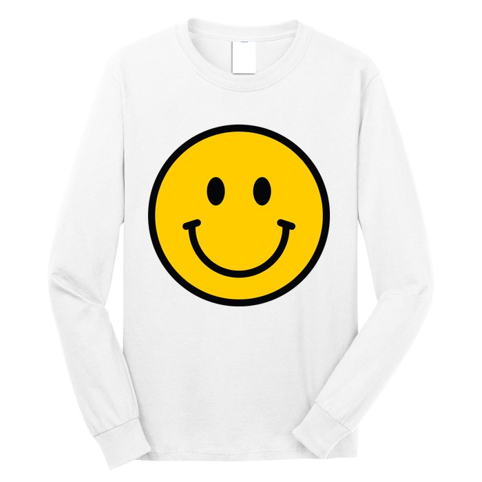 Smiling Face With Smiling Eyes Emoji Happy Face Long Sleeve Shirt