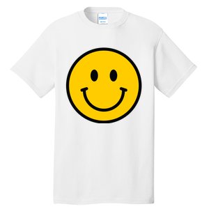 Smiling Face With Smiling Eyes Emoji Happy Face Tall T-Shirt