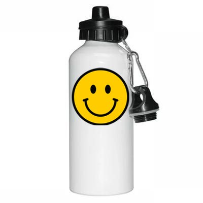 Smiling Face With Smiling Eyes Emoji Happy Face Aluminum Water Bottle 