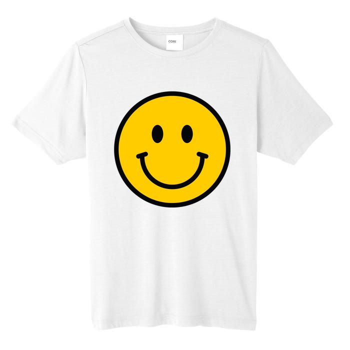 Smiling Face With Smiling Eyes Emoji Happy Face Tall Fusion ChromaSoft Performance T-Shirt