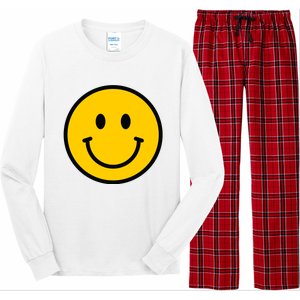 Smiling Face With Smiling Eyes Emoji Happy Face Long Sleeve Pajama Set