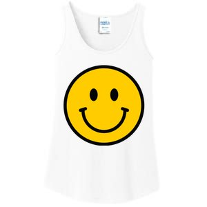 Smiling Face With Smiling Eyes Emoji Happy Face Ladies Essential Tank