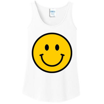 Smiling Face With Smiling Eyes Emoji Happy Face Ladies Essential Tank