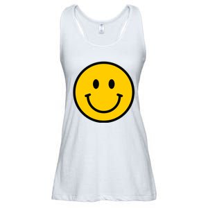 Smiling Face With Smiling Eyes Emoji Happy Face Ladies Essential Flowy Tank