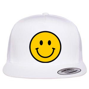 Smiling Face With Smiling Eyes Emoji Happy Face Flat Bill Trucker Hat